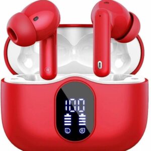 New Trending Airpods in Red Colour with Goiod Battery Timings