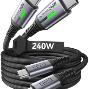 Type C Cable Fast Charge, Braided USBC Phone Charger Data Cord for iPhone 17 & 16